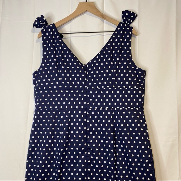 Lindy Bop Navy Polka Dot Mini Dress - Picture 10 of 15